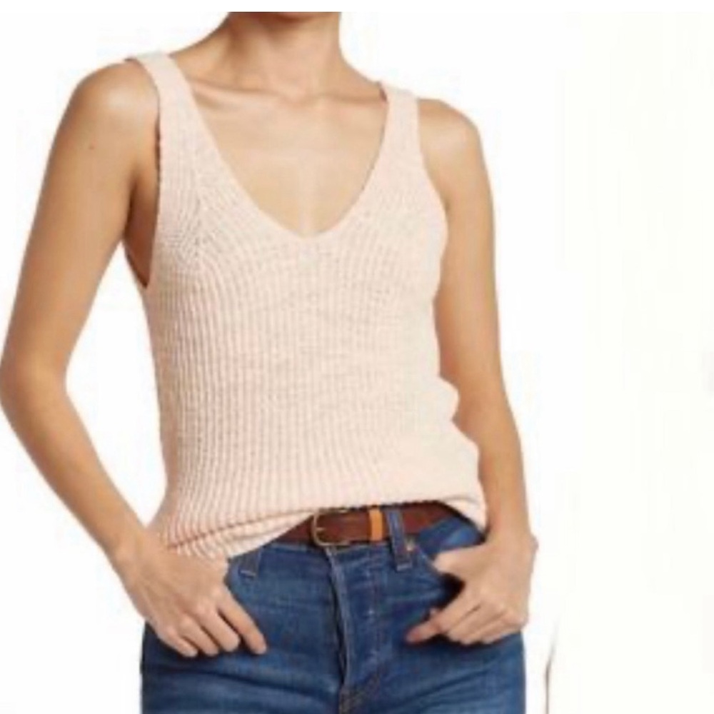 Madewell Peach XS Monterey sweater tank